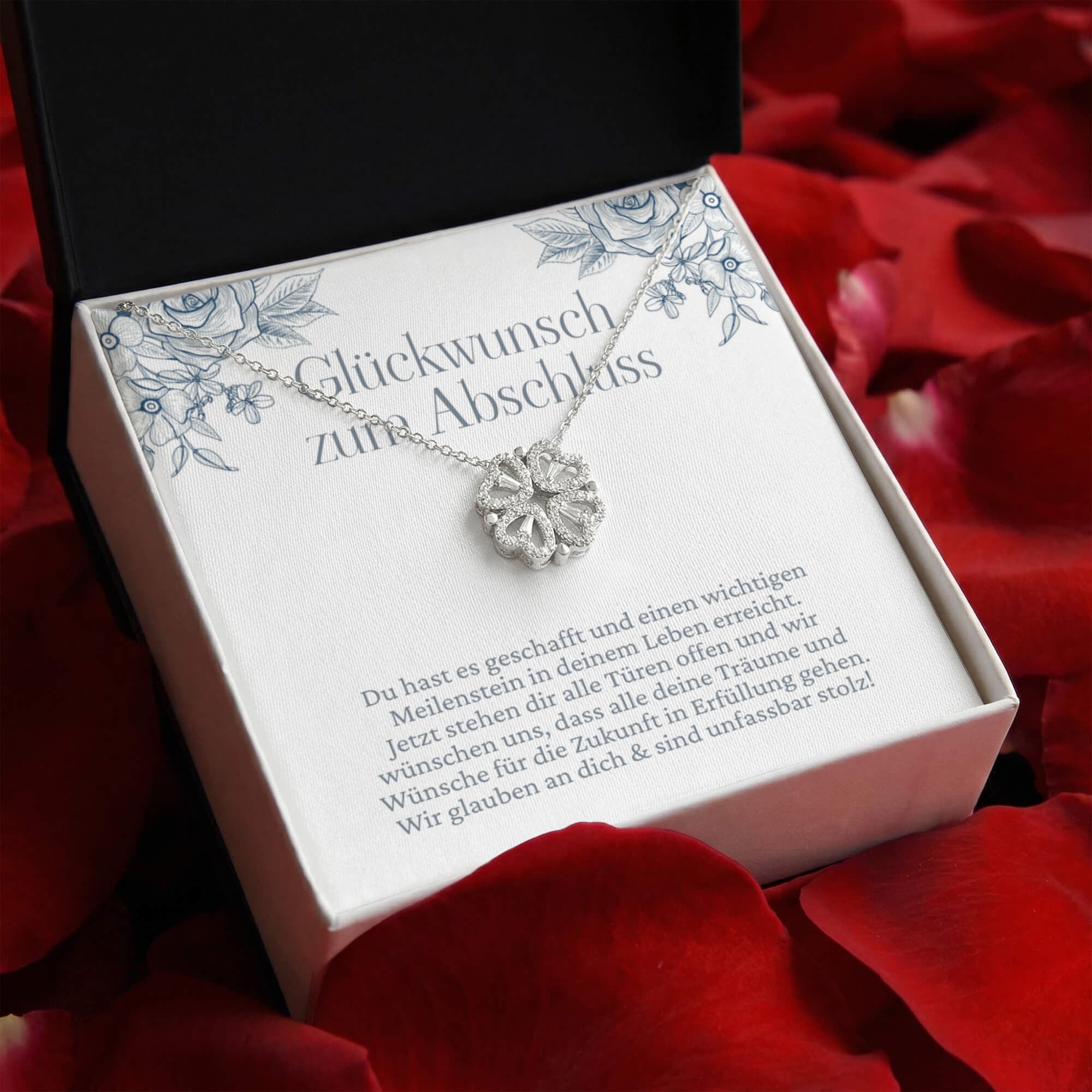 Filigrane Schmuck Halskette als elegantes Geschenk zum Abschluss für sie
