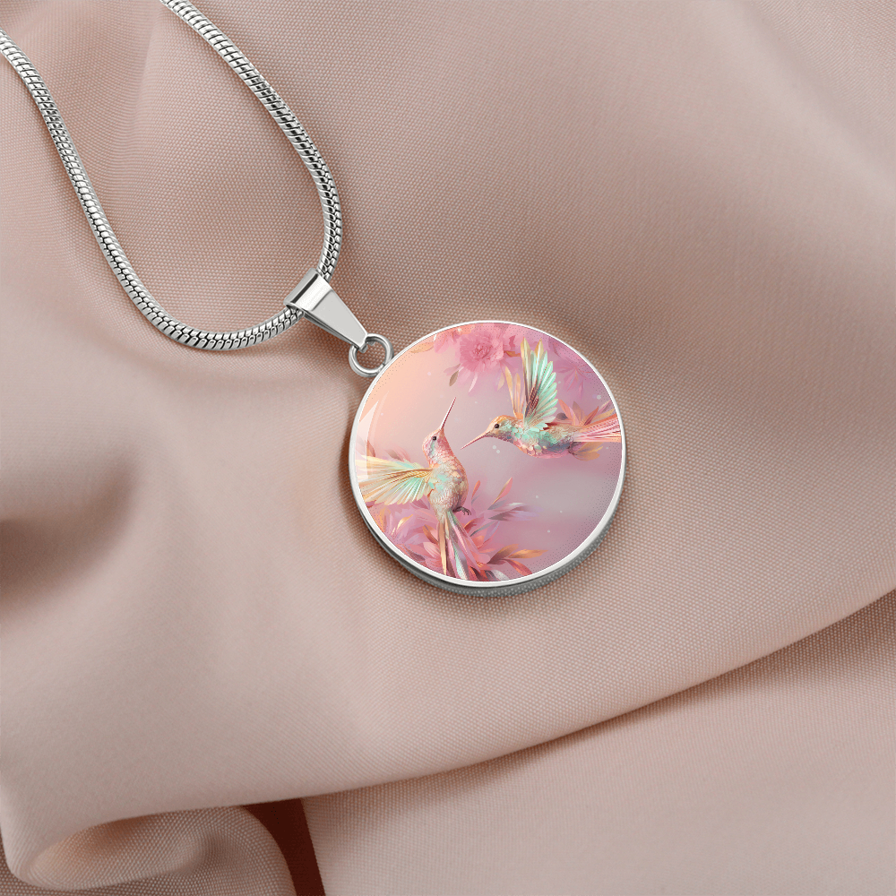 kette mit kolibri anhänger