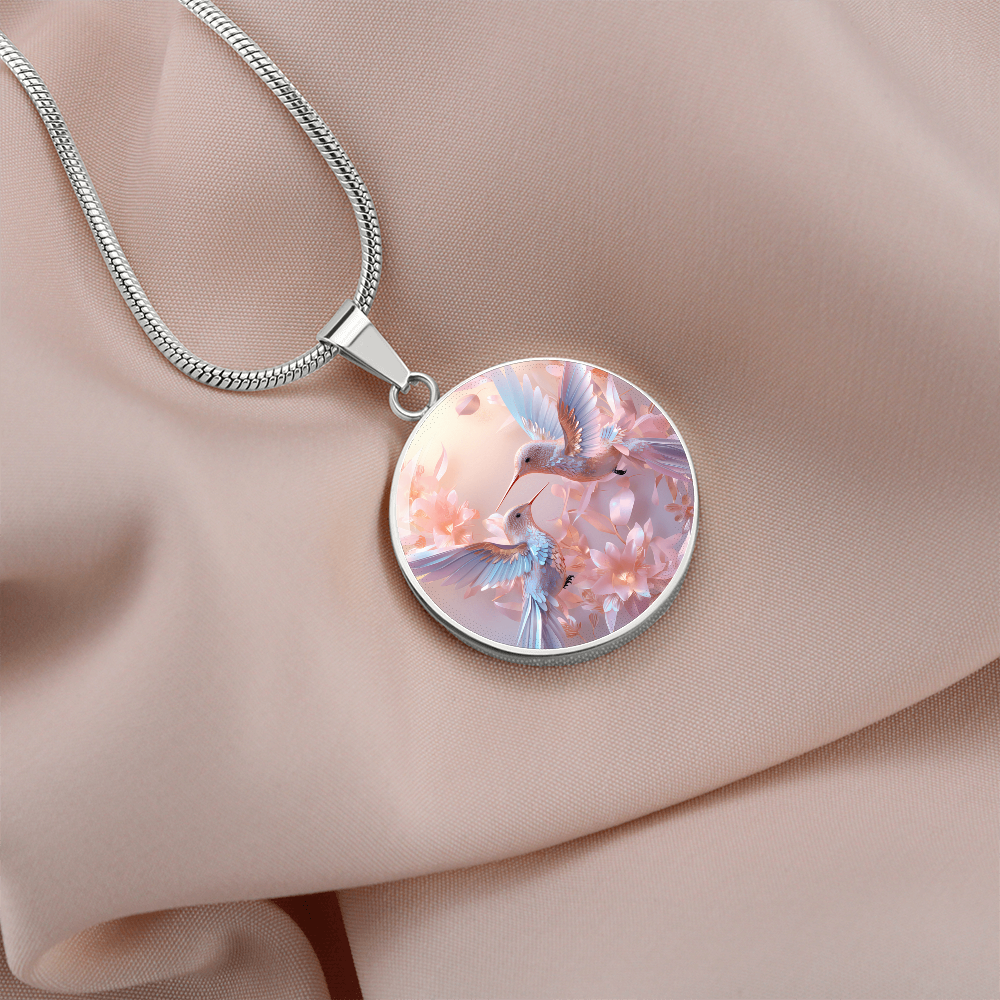 kette mit kolibri anhänger