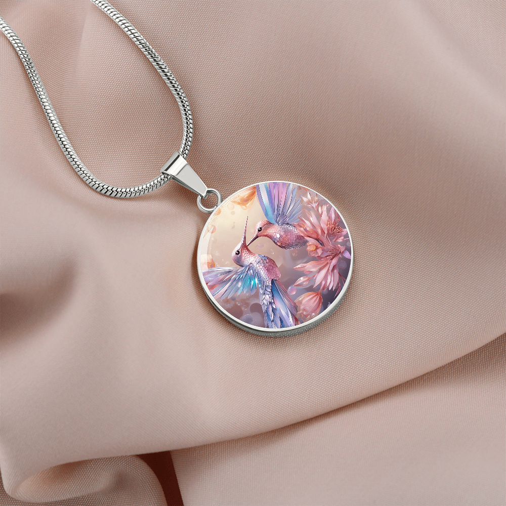 kette mit kolibri anhänger