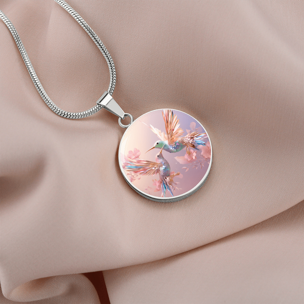 kette mit kolibri anhänger