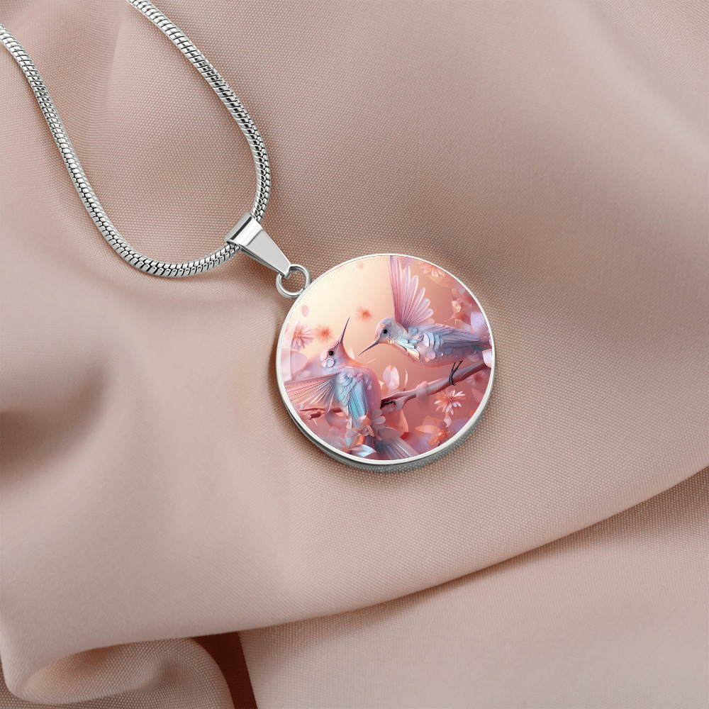 kette mit kolibri anhänger