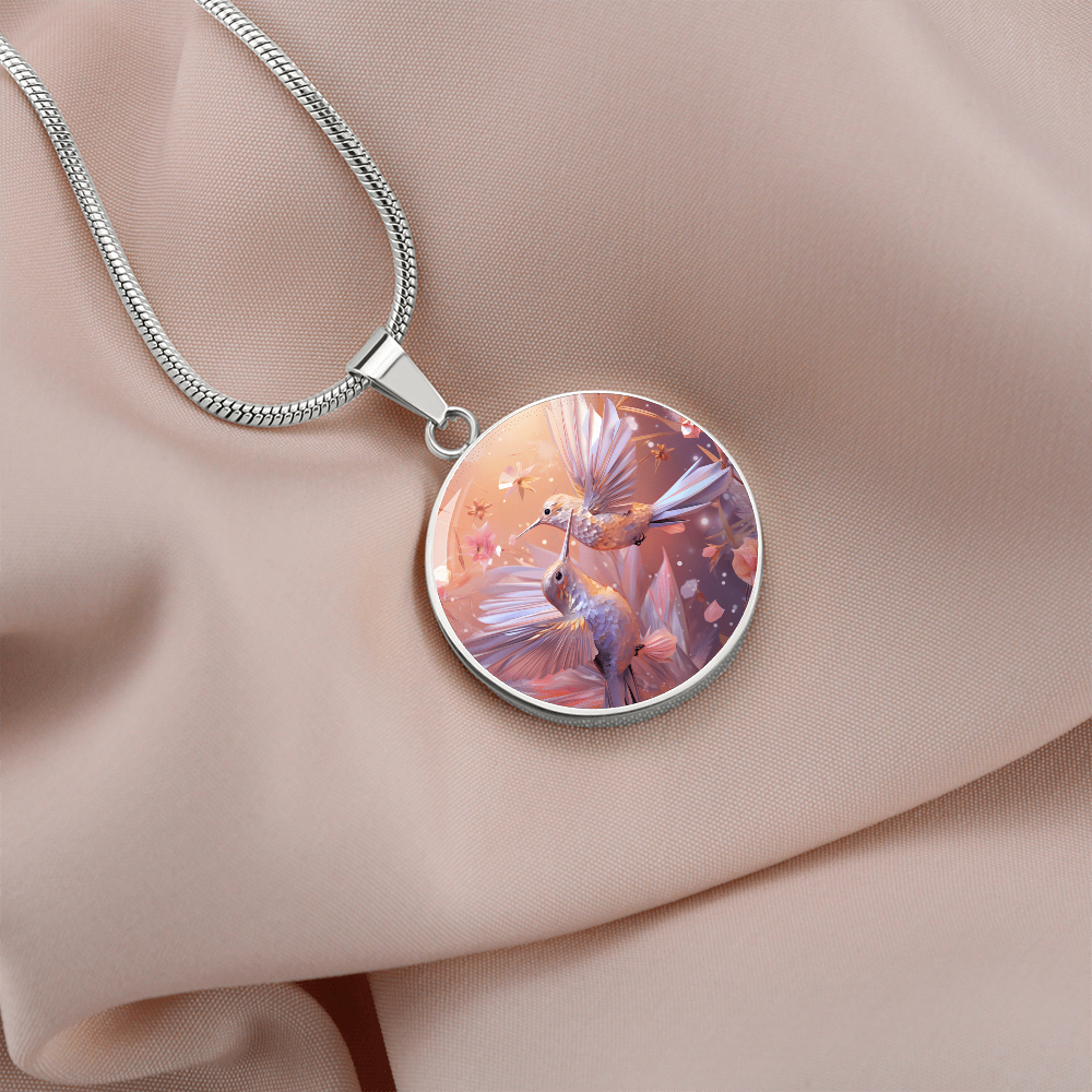 kette mit kolibri anhänger