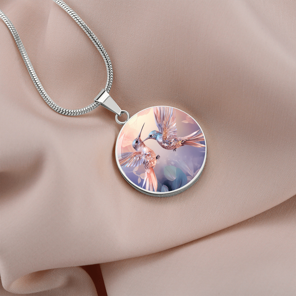 kette mit kolibri anhänger