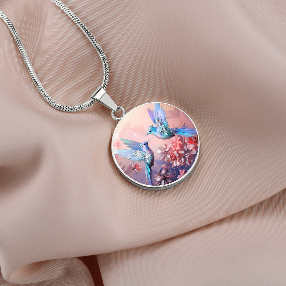 kette mit kolibri anhänger