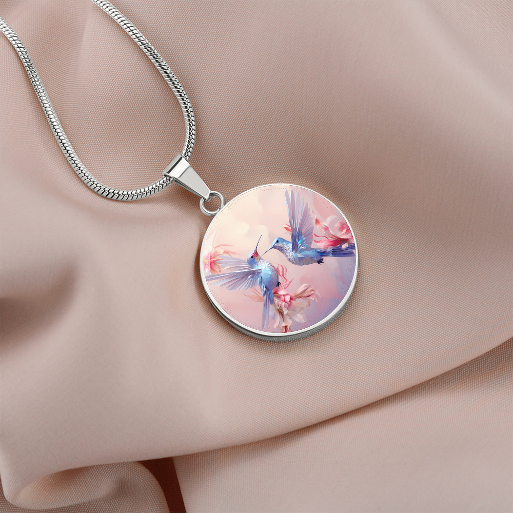 kette mit kolibri anhänger