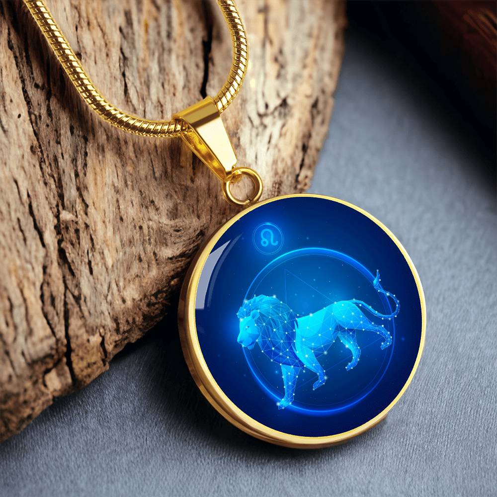 sternzeichen kette gold löwe