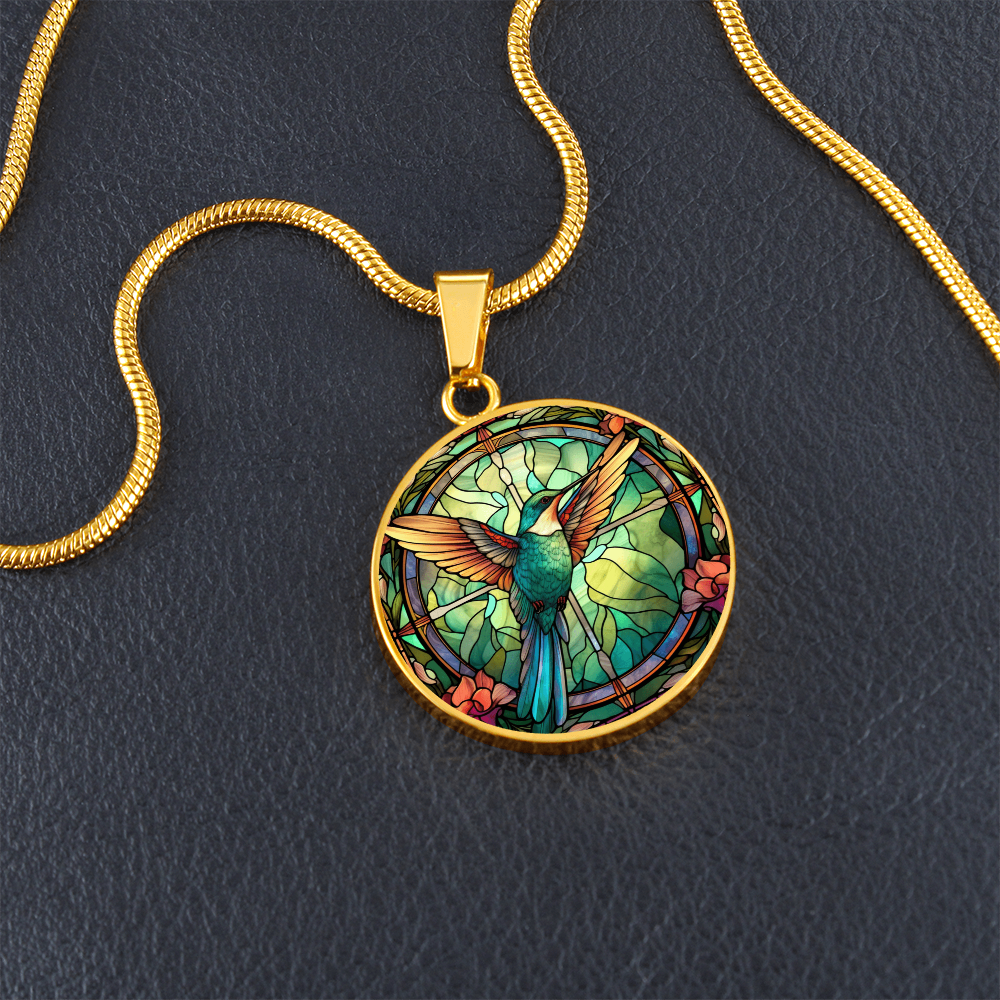 vogel kettenanhänger gold