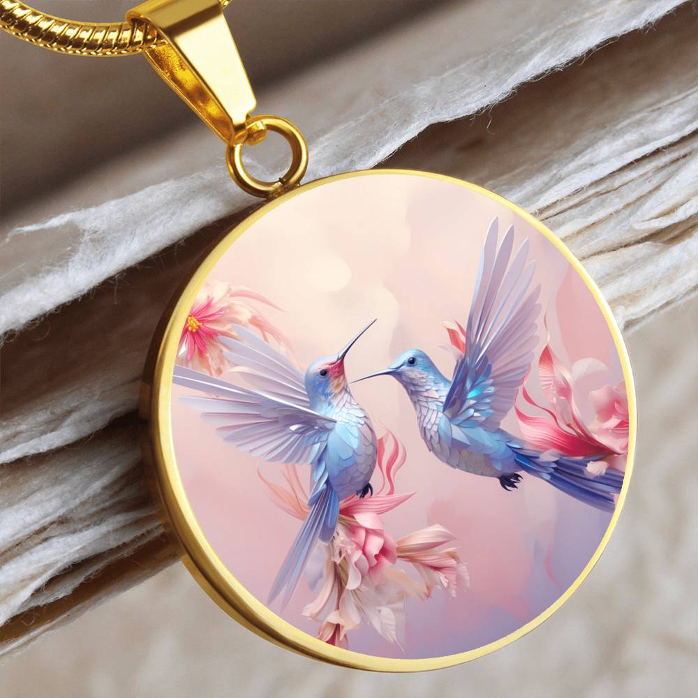 kolibri anhänger gold