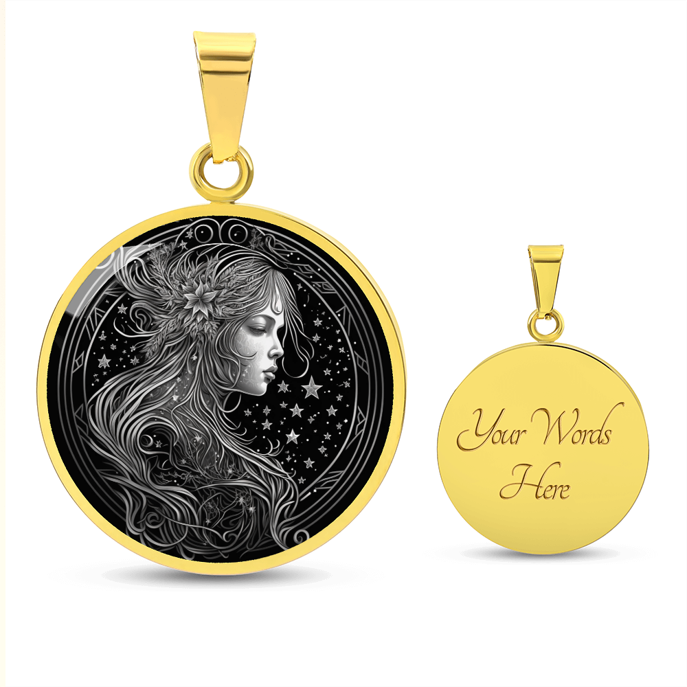 jungfrau anhänger gold