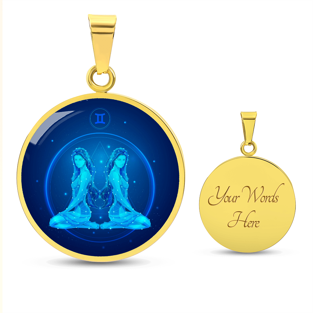 zwilling anhänger gold