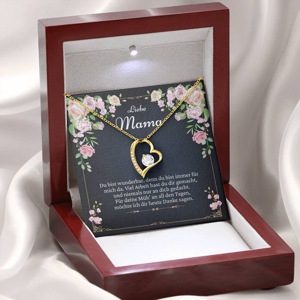 Elegante Halskette für Mutter als persönliches Geschenk
