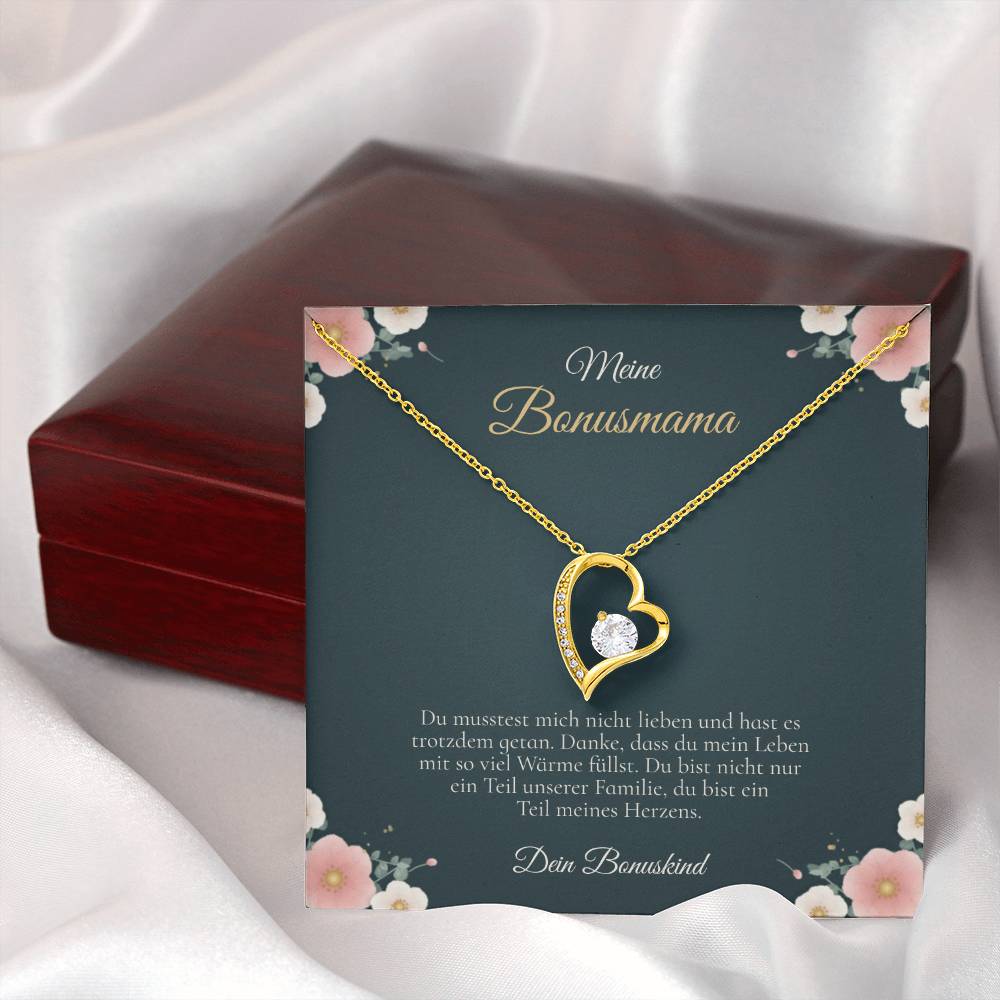 Geschenk zum Einzug der Bonusmama – Kette mit Familien-Botschaft