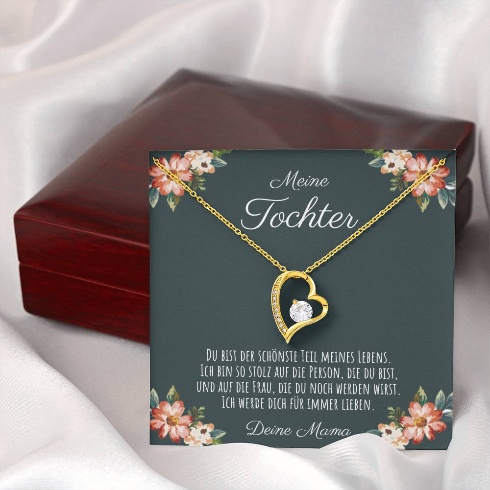 Geschenk für Tochter mit Halskette und emotionaler Widmung