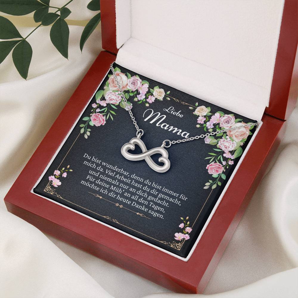 Schmuck Geschenk für Mama zu Weihnachten mit liebevoller Karte