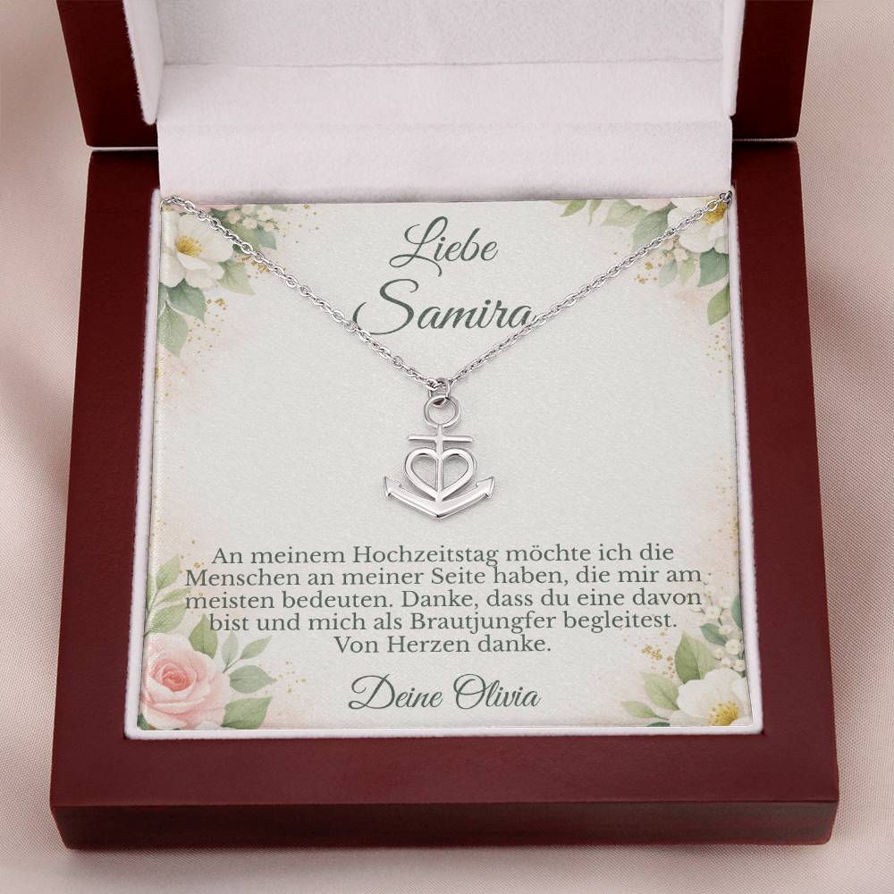 geschenk für brautjungfer zur hochzeit