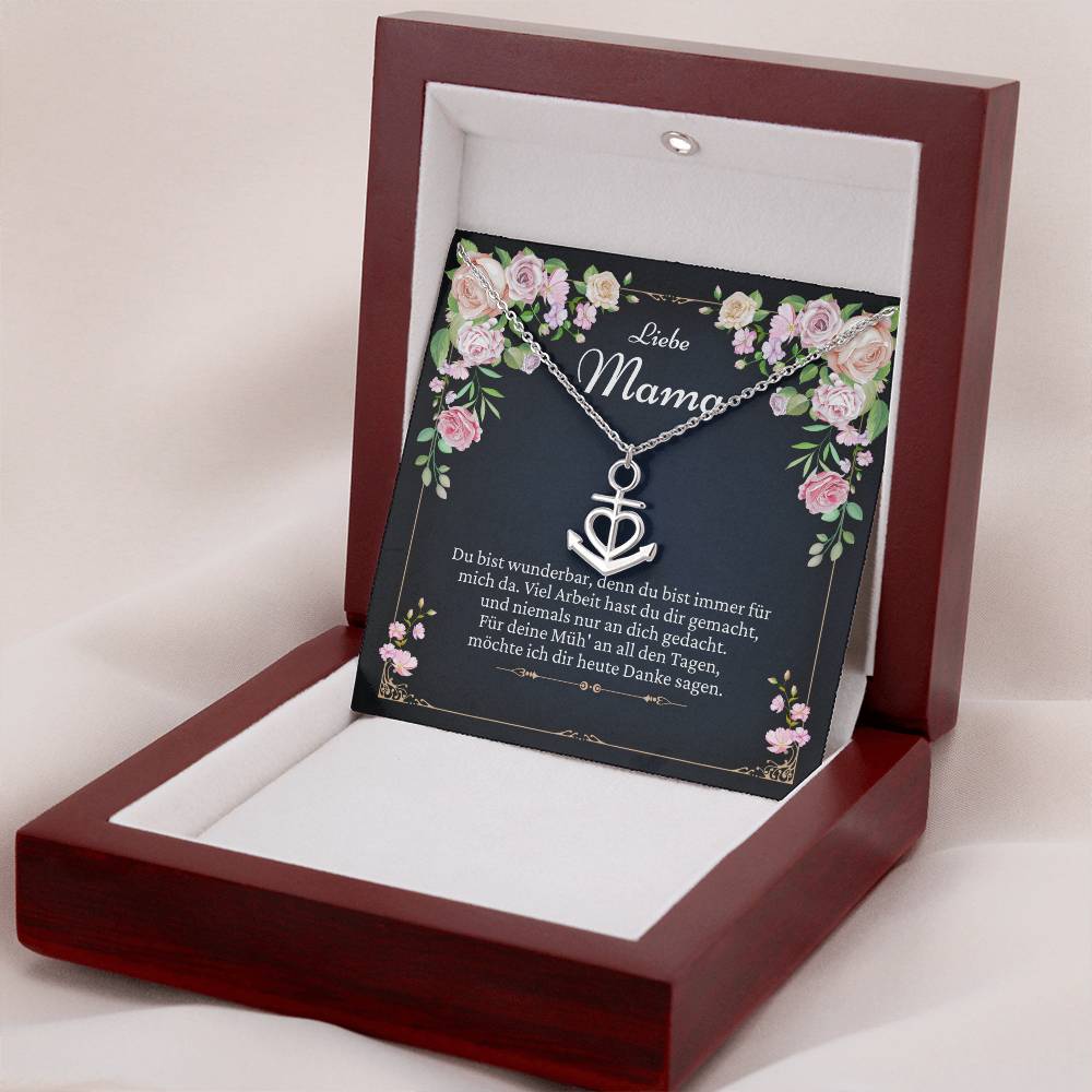 Schmuck Geschenk für Mama zu Weihnachten mit liebevoller Karte