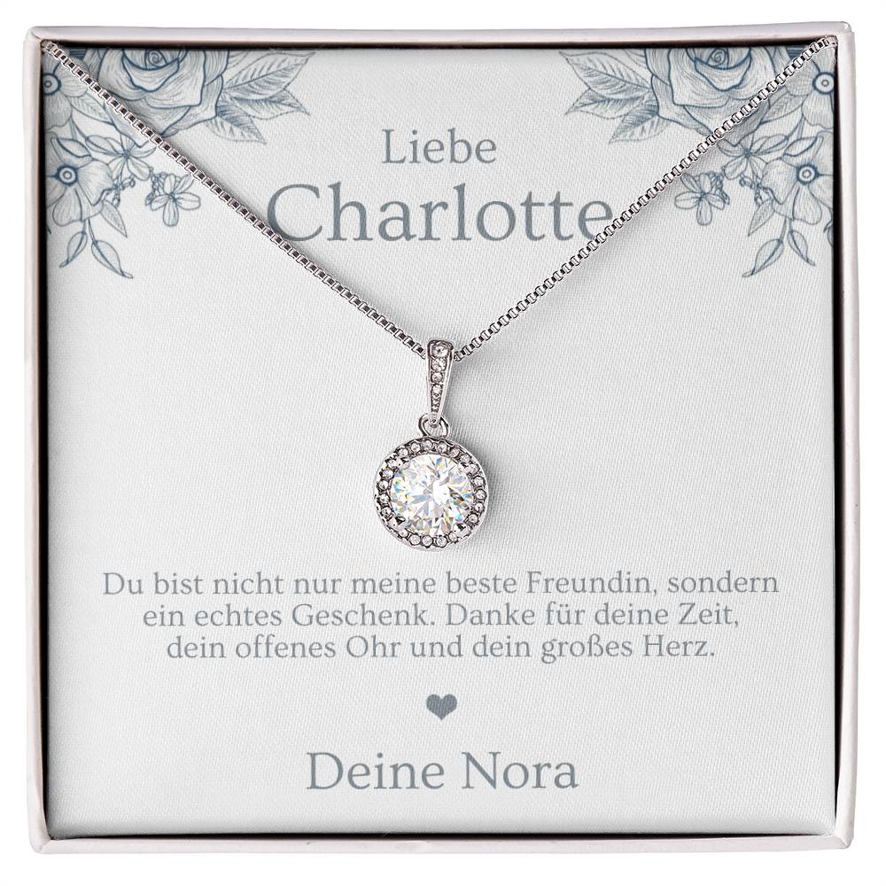 Beste Freundin Geschenk: personalisierte Halskette in edler Schmuckbox mit Karte