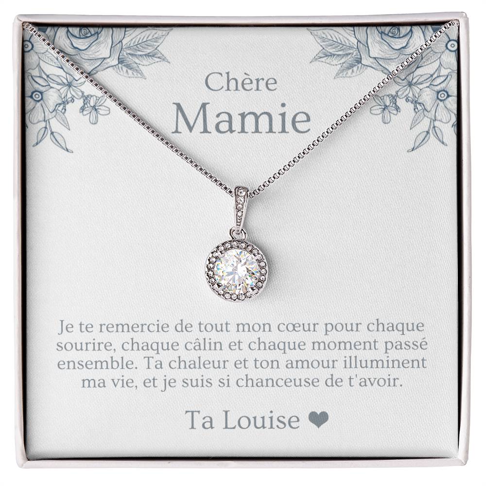 collier personnalisé pour mamie avec message