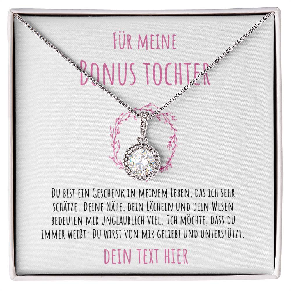 Hochwertige Halskette Geschenk für Bonus-Tochter