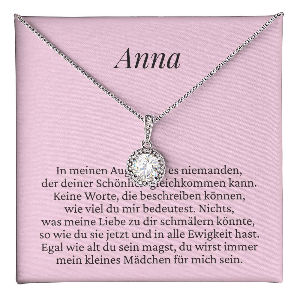 Geschenk für Mädchen mit eleganter Halskette und liebevoller Karte