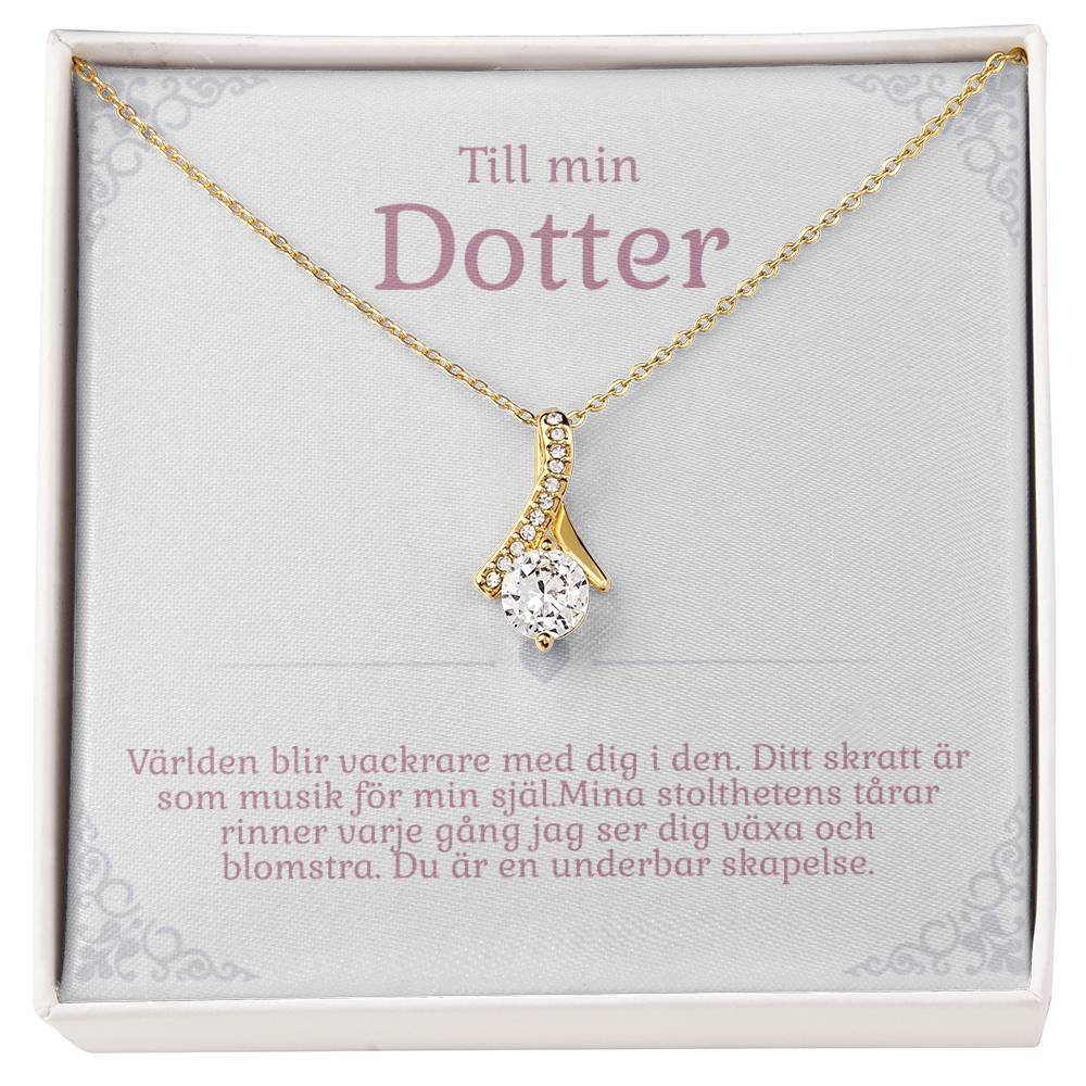 Personligt halsband för dotter - Födelsedagsgåva
