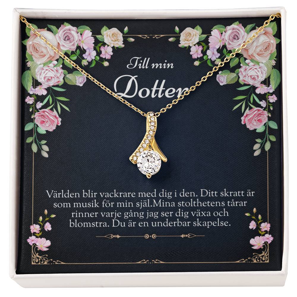 Personligt halsband för dotter - Födelsedagsgåva