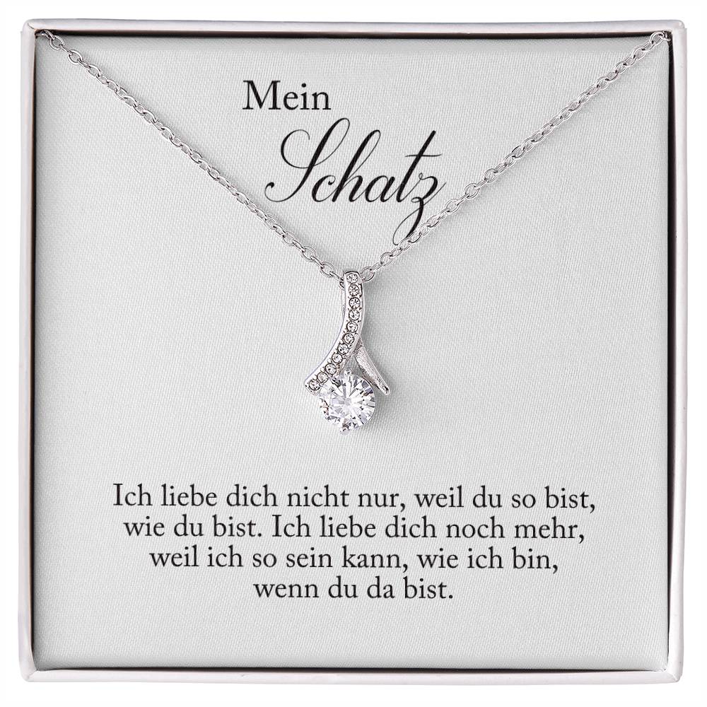 Schmuck Geschenk für Frau mit Halskette und Karte