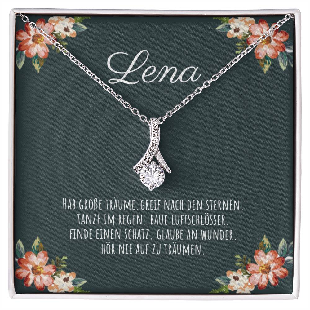 'Hör nie auf zu träumen' Allure Halskette