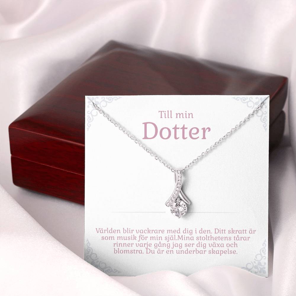 Mamma-dotter present: Halsband med kort & smyckesask
