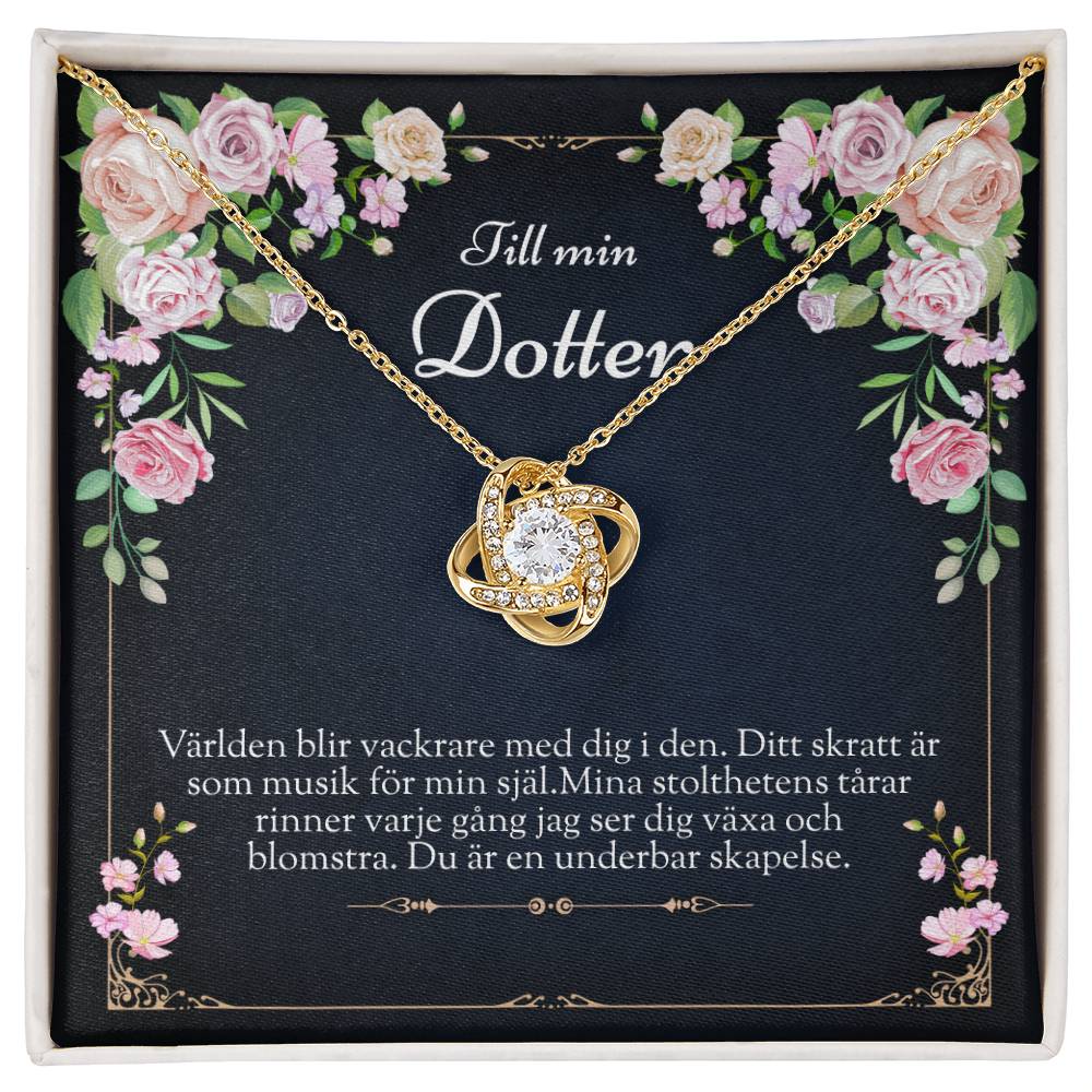 Personligt halsband för dotter - Födelsedagsgåva