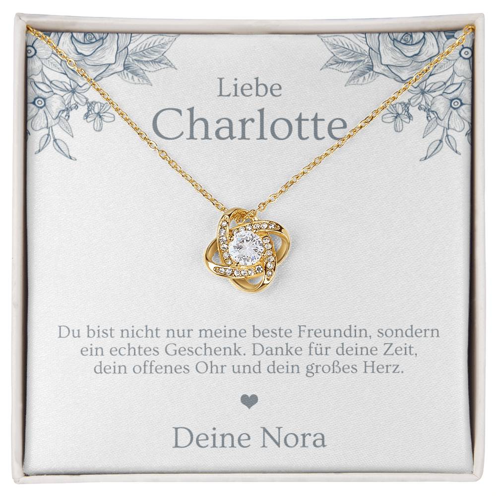Schmuck Geschenk für die beste Freundin mit Personalisierung und Geschenkbox