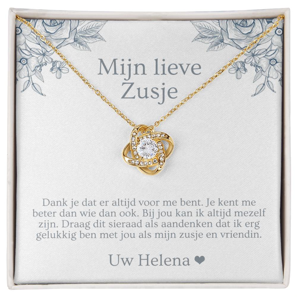 Ketting voor zus - Elegante halsketting als uniek cadeau