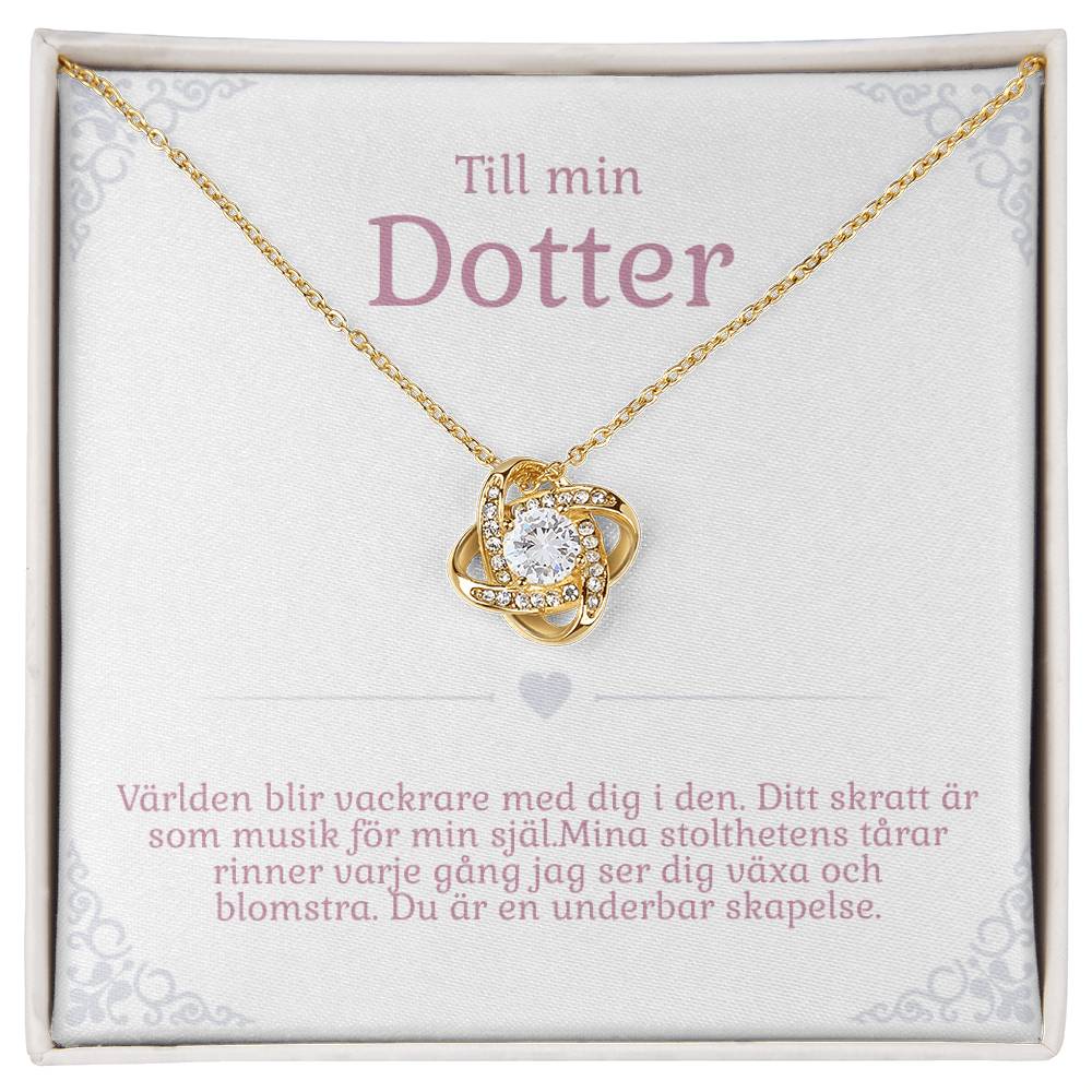 Personligt halsband för dotter - Födelsedagsgåva