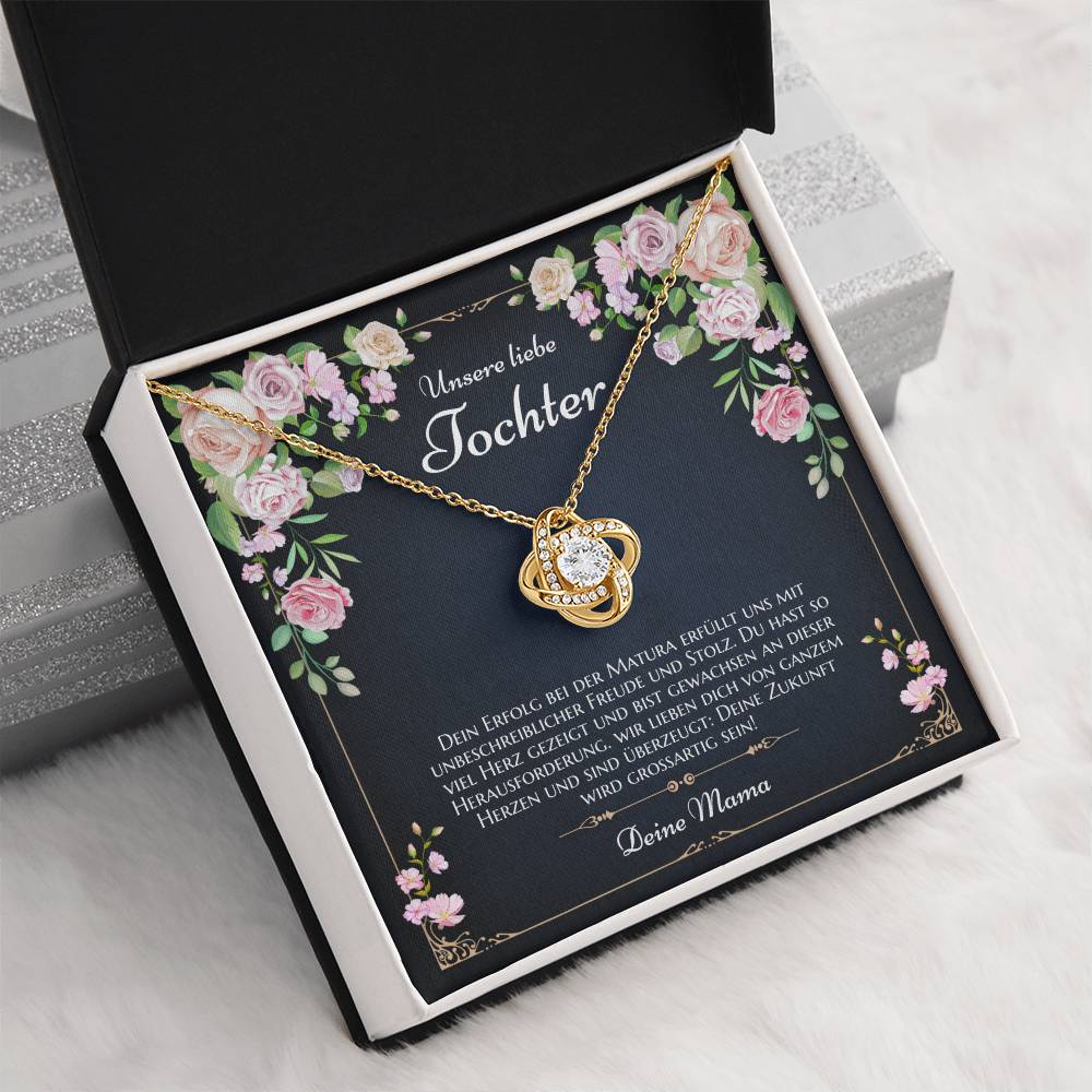 Schmuckset mit Glückwunschkarte für Maturantin Mädchen