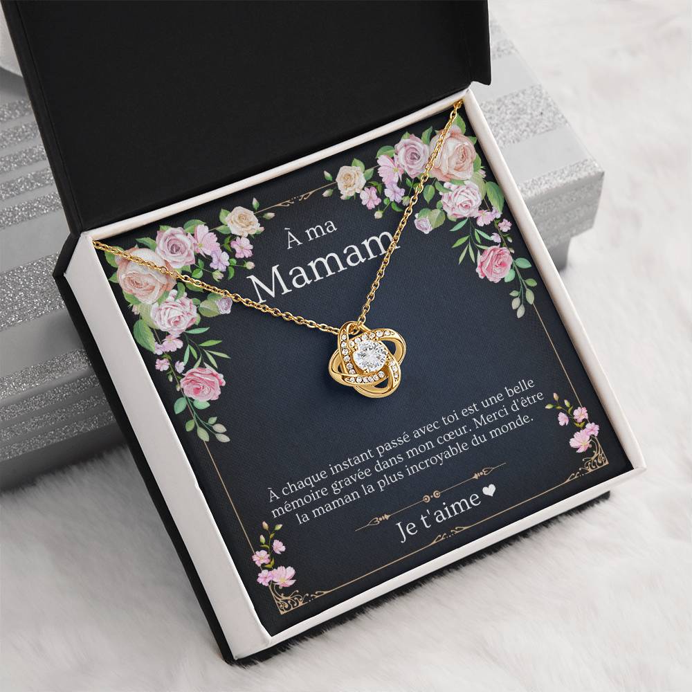 'À chaque instant' Liebesknoten collier