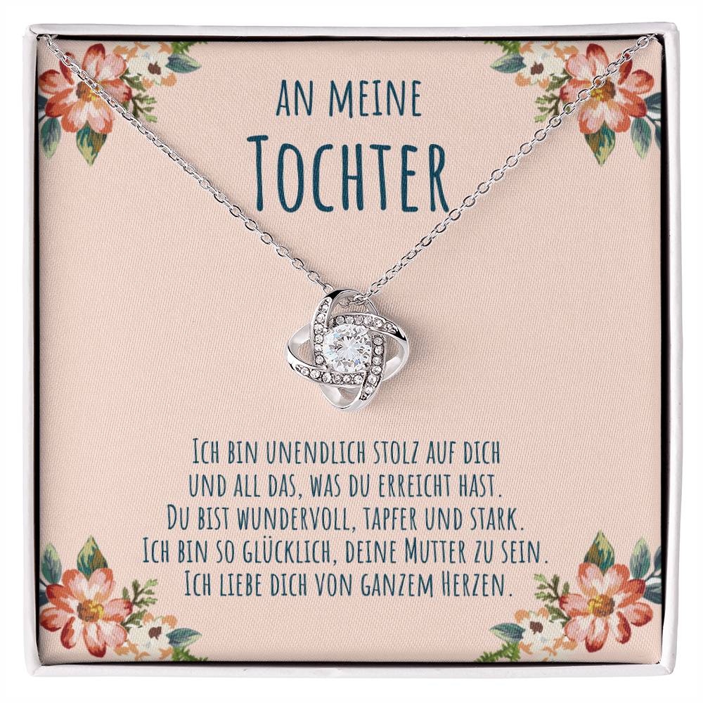 'Ich bin unendlich stolz' Liebesknoten Halskette