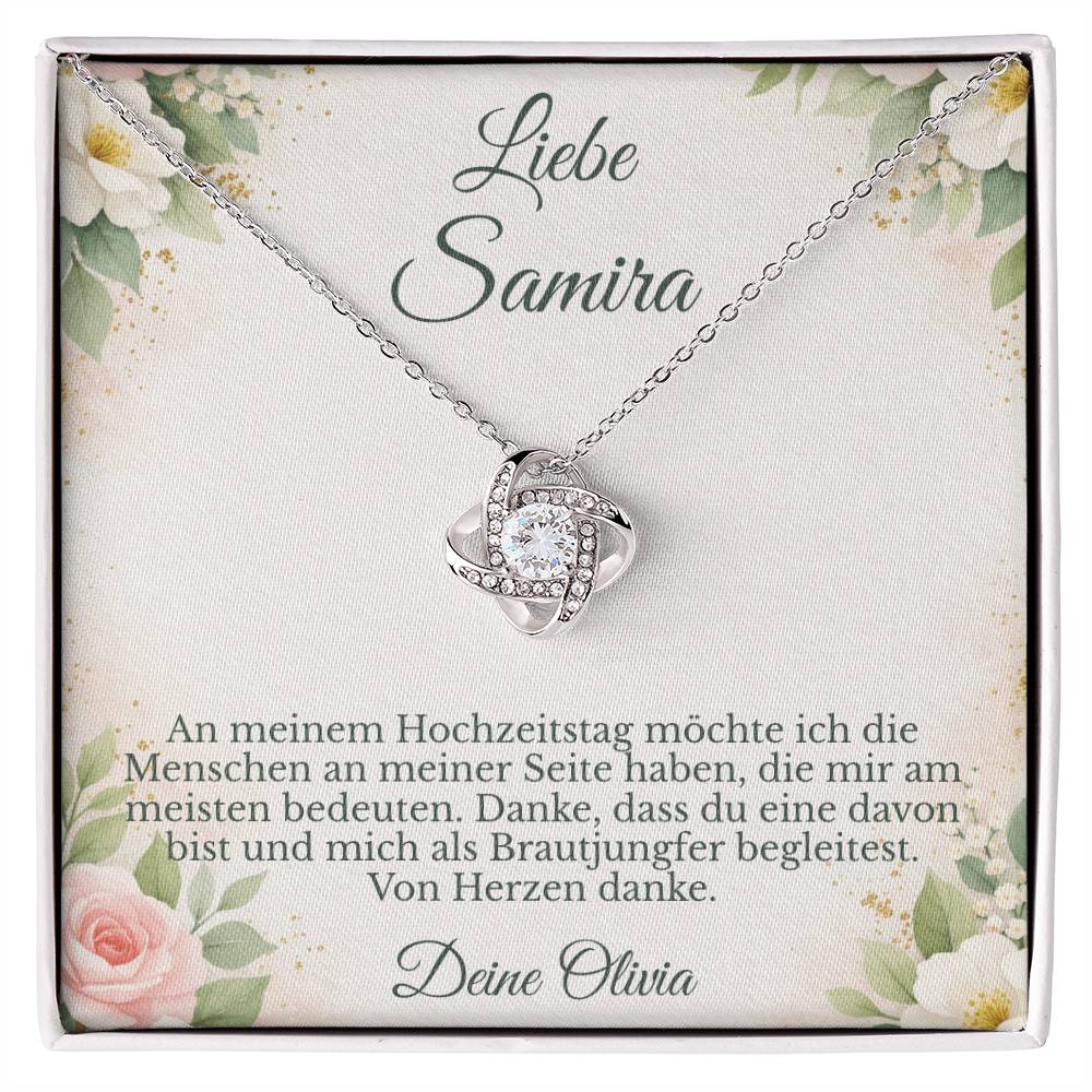 liebevolles brautjungfer geschenk