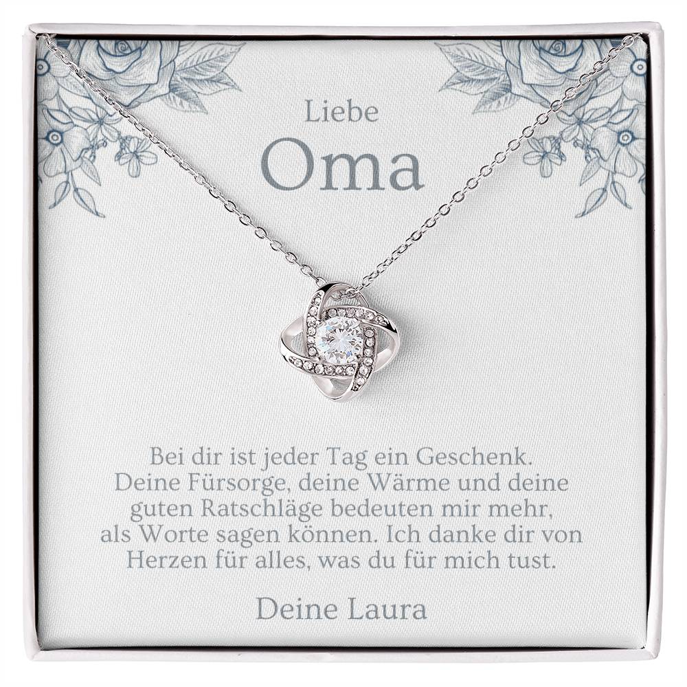 Geschenk für Oma Ideen – Schmuckset mit handgeschriebener Karte