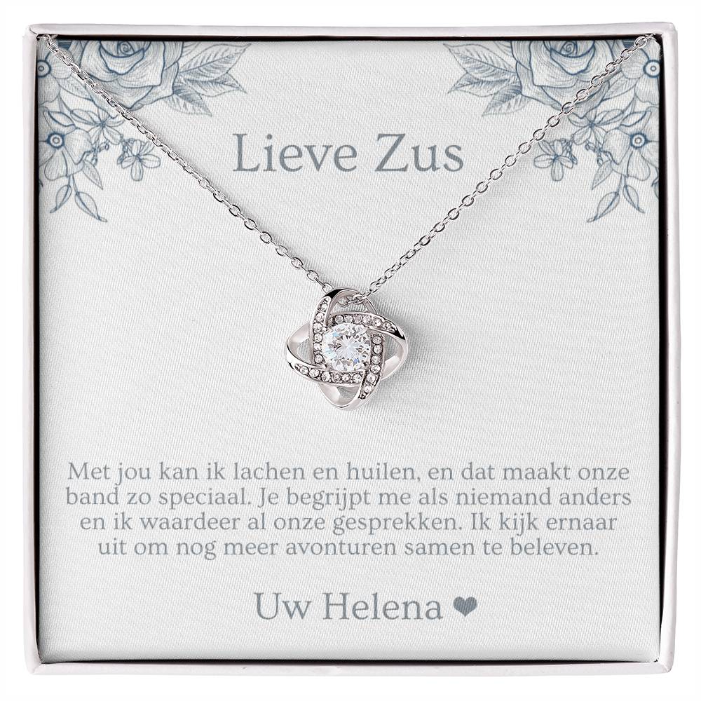 Cadeau voor grote zus - Elegante halsketting in juwelendoos