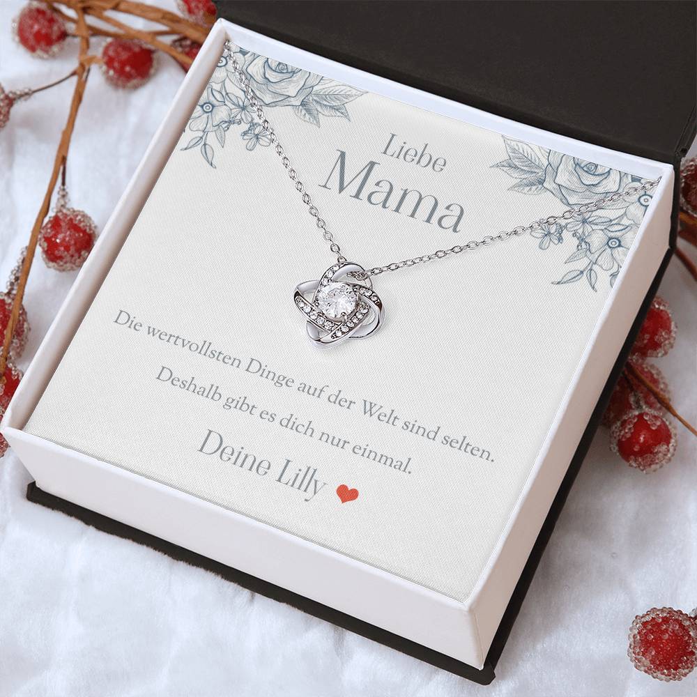 Liebevolles Geschenk für Mutter – Halskette mit Botschaft