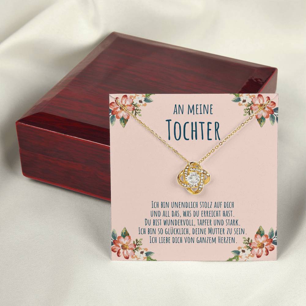 'Ich bin unendlich stolz' Liebesknoten Halskette