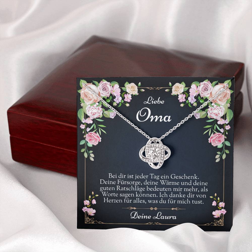 Geschenk für Oma Ideen – Schmuckset mit handgeschriebener Karte