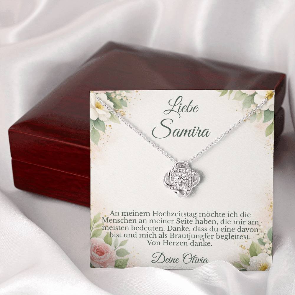 hochzeit brautjungfer geschenk schmuck