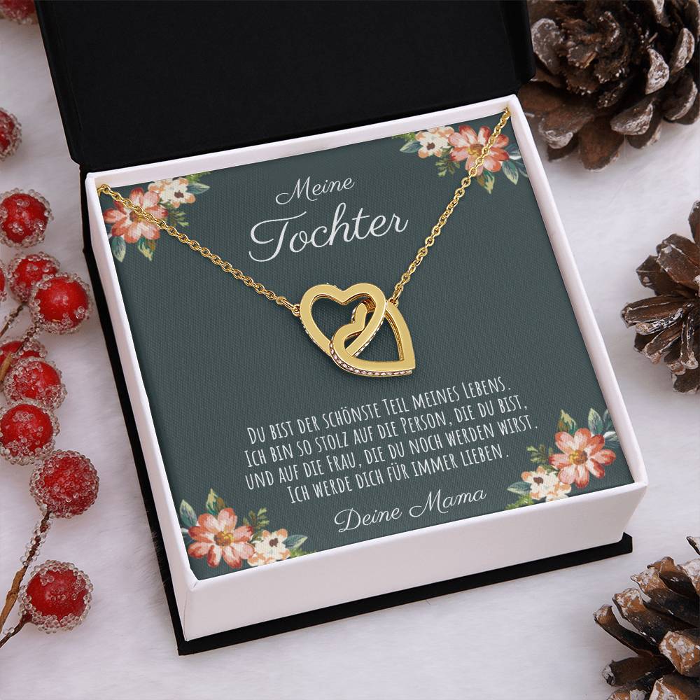 Liebevolles Schmuckgeschenk für Tochter mit Karte zum Geburtstag