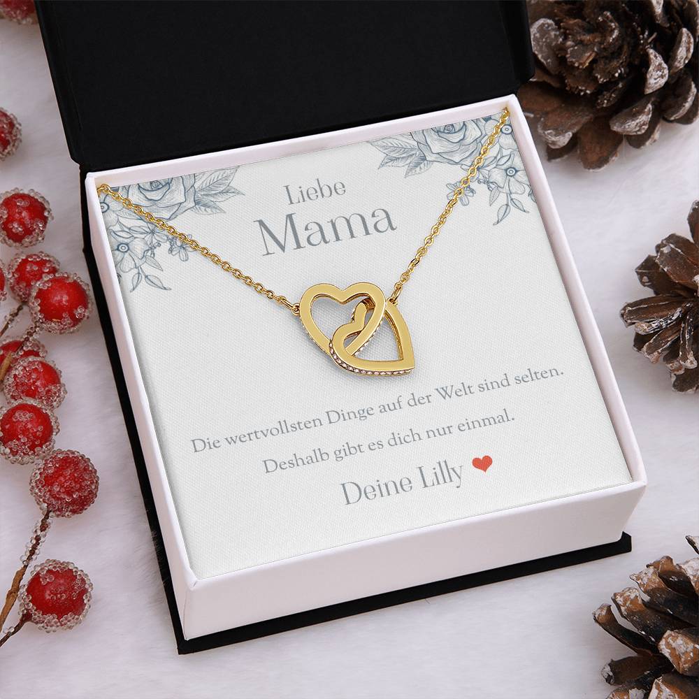 Schöne Halskette für Mutter in edler Schmuckbox