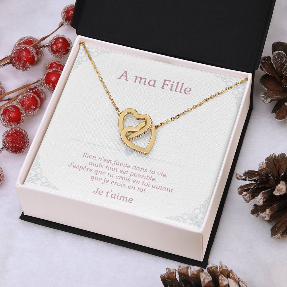 Bijoux sentimentaux pour fille : collier avec boîte élégante
