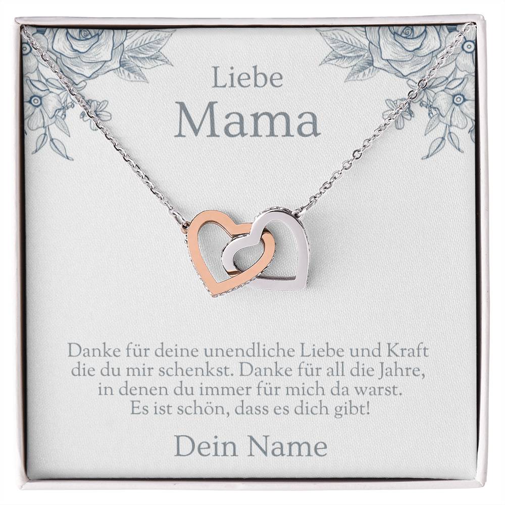 Schmuck Geschenk für Mama mit Halskette und Karte