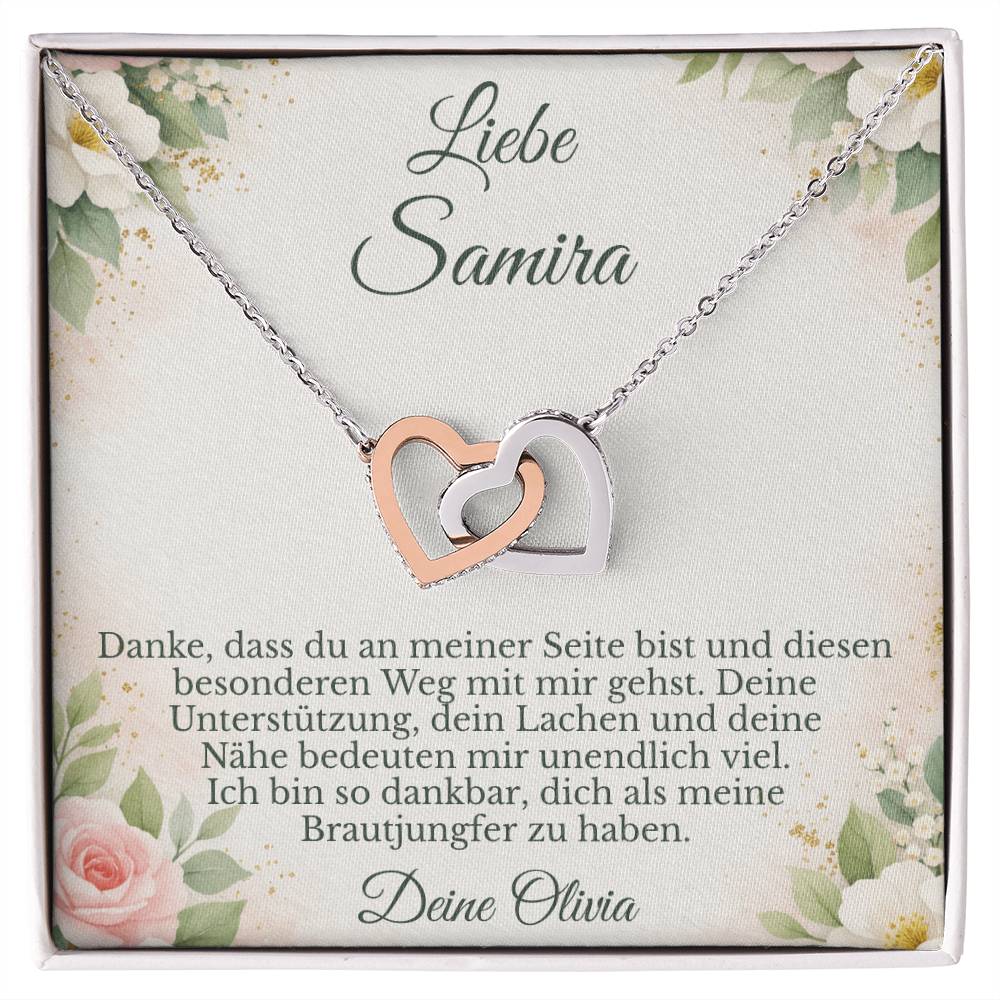 personalisierte karte brautjungfer geschenk