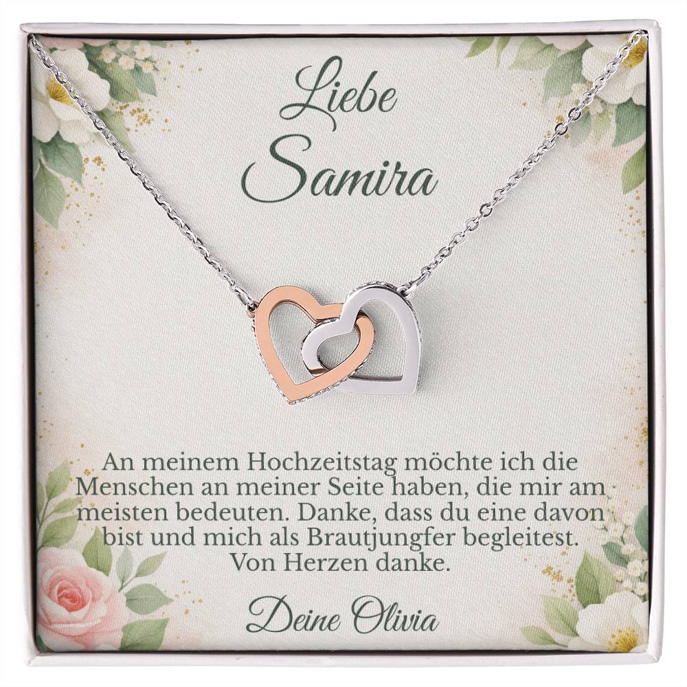personalisierte karte brautjungfer geschenk
